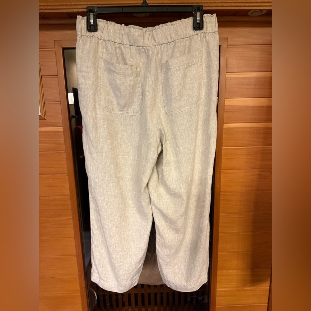 Talbots Nantucket crop linen pant